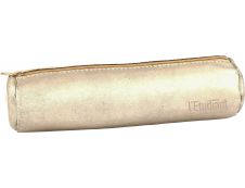 L'Étudiant - Trousse ronde 1 compartiment - cuir métallisé - disponible dans différentes couleurs - Hamelin
