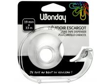 Wonday - Dévidoir pour ruban adhésif 19 mm x 33 m - transparent