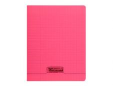 Calligraphe 8000 - Cahier polypro 17 x 22 cm - 96 pages - grands carreaux (Seyes) - rouge
