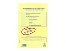 ELVE - Recharge 100 feuillets numérotés pour reliures réglementaires - A4