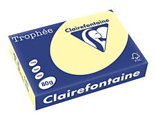 Clairefontaine Trophée - Papier couleur - A4 (210 x 297 mm) - 80 g/m² - 500 feuilles - canari