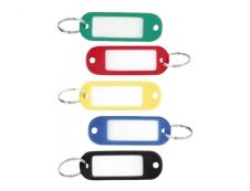 Sign - 100 Porte-clés - 56 x 22 mm - plastique - couleurs assorties