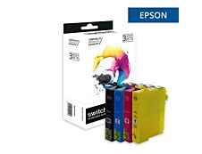 Cartouche compatible Epson 16XL Stylo Plume - pack de 4 - noir, jaune, cyan, magenta - Switch 
