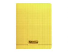Calligraphe 8000 - Cahier polypro 17 x 22 cm - 96 pages - grands carreaux (Seyes) - jaune