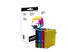 Cartouche compatible Epson 502XL Jumelles - pack de 4 - noir, jaune, cyan, magenta - Switch 