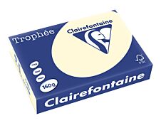 Clairefontaine Trophée - Papier couleur - A4 (210 x 297 mm) - 160 g/m² - 250 feuilles - ivoire