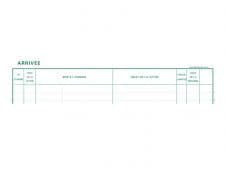 Exacompta - Registre Enregistrement du courrier - 32 x 27 cm - 200 pages