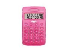 Carpentras Sign - Calculatrice de poche rose - 8 chiffres - solaire