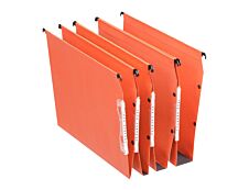 Esselte Dual - 25 Dossiers suspendus pour armoires - fond V - orange