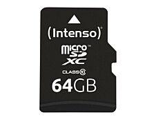 Intenso - carte mémoire 64 Go - Class 10 - micro SDXC