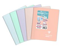 Clairefontaine Koverbook - Cahier polypro A5 - 160 pages - petits carreaux (5x5 mm) - disponible dans différentes couleurs pastels