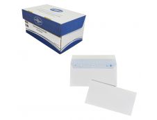 La Couronne - 200 Enveloppes DL 110 x 220 mm - 100 gr - sans fenêtre - blanc - bande auto-adhésive