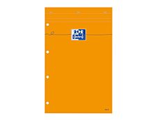 Oxford - Bloc notes - A4 + - 160 pages - petits carreaux - 80G - perforé - orange