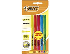 BIC Highlighter - Pack de 5 surligneurs - couleurs assorties