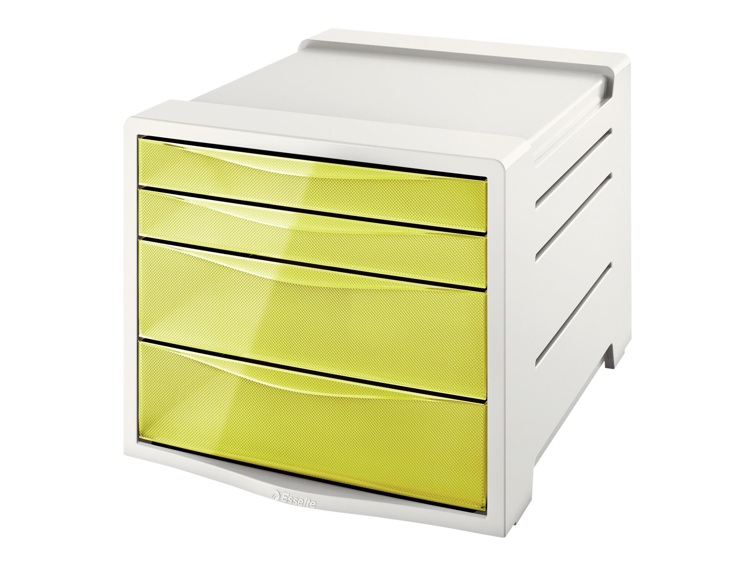 Esselte Colour Ice Module De Classement 4 Tiroirs Jaune