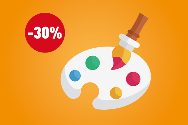 -30% sur les beaux-arts