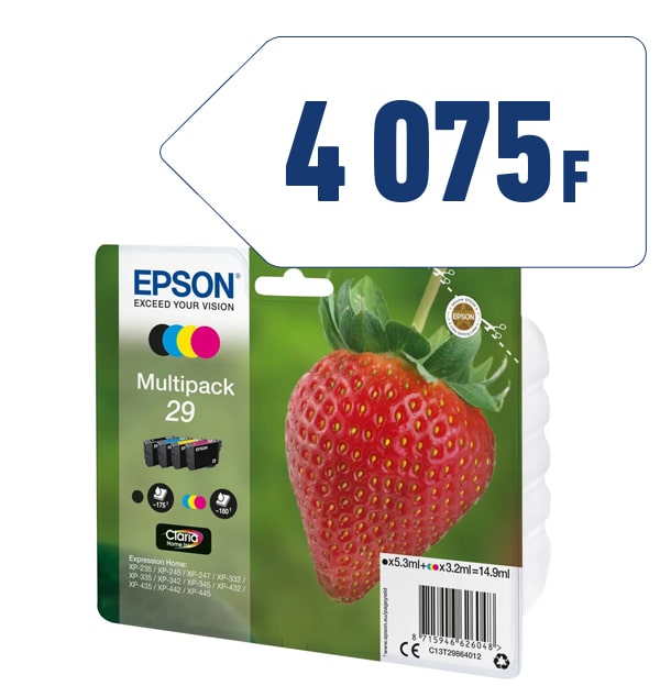 Pack de cartouches Epson 29 Fraise