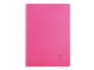 Clairefontaine Linicolor - Cahier polypro à spirale A4 (21x29,7cm) - 100 pages - petits carreaux (5x5mm) - disponible dans différentes couleurs