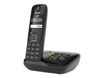 Gigaset AS690A Duo - téléphone sans fil + combiné supplémentaire - avec répondeur - noir