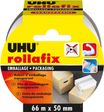 UHU rollafix - Ruban adhésif d'emballage - 50 mm x 66 m - transparent