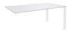 Bureau simple IRIS - L160 cm - Plan suivant - Pieds blanc - plateau Blanc perle