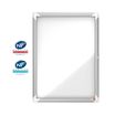 Nobo - Vitrine extérieure - 4 feuilles A4 - Surface magnétique - porte battante - 49,4 x 66,7 x 4,5 cm