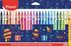 Maped Pixel Party - 24 Feutres en pochette carton