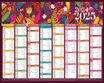 Calendrier Floral - 8 mois par face - 21 x 26,5 cm  - Bouchut