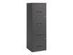 Classeur 4 tiroirs pour dossiers suspendus - 125,6 x 40 x 40 cm - anthracite