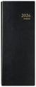 Agenda long Lima Jupiter B1 - 1 jour par page - 13 x 33 cm - noir - Brepols