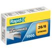 Rapid - Boîte de 1000 Agrafes Strong 26/6 - jusqu'à 30 feuilles