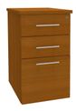 Caisson bout de bureau IDRA/DUAL - L43 x P60 cm - Imitation Merisier