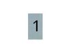 Pickup - Plaque de signalisation - 25 x 44 mm - autocollant - chiffre 1