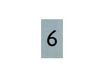 Pickup - Plaque de signalisation - 25 x 44 mm - autocollant - chiffre 6