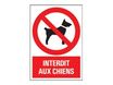 Pickup - Panneau Interdit aux chiens - 230 x 330 mm