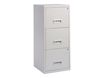 Classeur 3 tiroirs pour dossiers suspendus - 95,7 x 40 x 40 cm - gris
