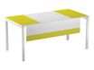 Voile de fond pour bureau EASYDESK L160cm - Blanc/vert