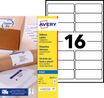 Avery - 240 Étiquettes adresse blanches - 99,1 x 33,9 mm - Impression jet d'encre - réf J8162-15
