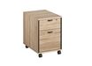 Caisson mobile MAMBO - Profondeur 60 cm - 2 tiroirs - Chêne Sonoma/noir