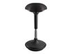 Siege technique MOOVE - tabouret assis-debout ergonomique - hauteur réglable jusqu'à 89 cm - noir