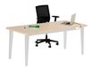 Bureau EVIDENCE - 160 cm - Pieds aluminium - Plateau imitation érable