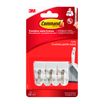 Command -  Pack de 3 crochets et 4 languettes pointe métal