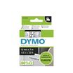 Dymo D1 - Ruban d'étiquettes auto-adhésives - 1 rouleau (12 mm x 7 m) - fond blanc écriture noire 