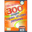 3210330092331-Calligraphe - copies doubles sous film -300 pages - A4 - grands carreaux (Seyes) - perforées-P_9233_1-0