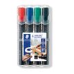 4007817350010-STAEDTLER Lumocolor 350 - Pack de 4 marqueurs permanents - pointe biseau - couleurs assorties-P_35024_1-0