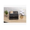3130630306016-Exacompta OfficeByMe - Module de classement 2 tiroirs - pour A4+ - noir-Avant-4