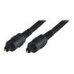 MCL Samar - câble audio optique Toslink HQ tressé (M)/(M) + adaptateur - 1 m