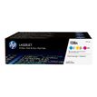 0887111403018-HP 128A - Pack de 3 - cyan, magenta, jaune - cartouche laser d'origine-Avant-1