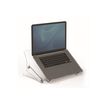 0043859752737-Fellowes Clarity - Support pour ordinateur portable transparent - réglable en hauteur - av-Angle gauche-6