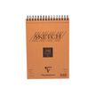 Clairefontaine Fine Arts - Bloc dessin croquis - 100 feuilles - A4 - 90 gr - blanc